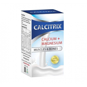 CALCITRIX DIETARY SUPPLEMENT ( CALCIUM + MAGNESIUM + VITAMIN D3 + VITAMIN C + VITAMIN K2 ) 30 CHEWABLE PIECES